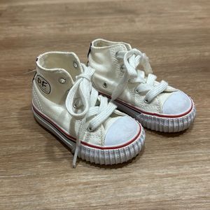 PF Flyers white high tops toddler size 5